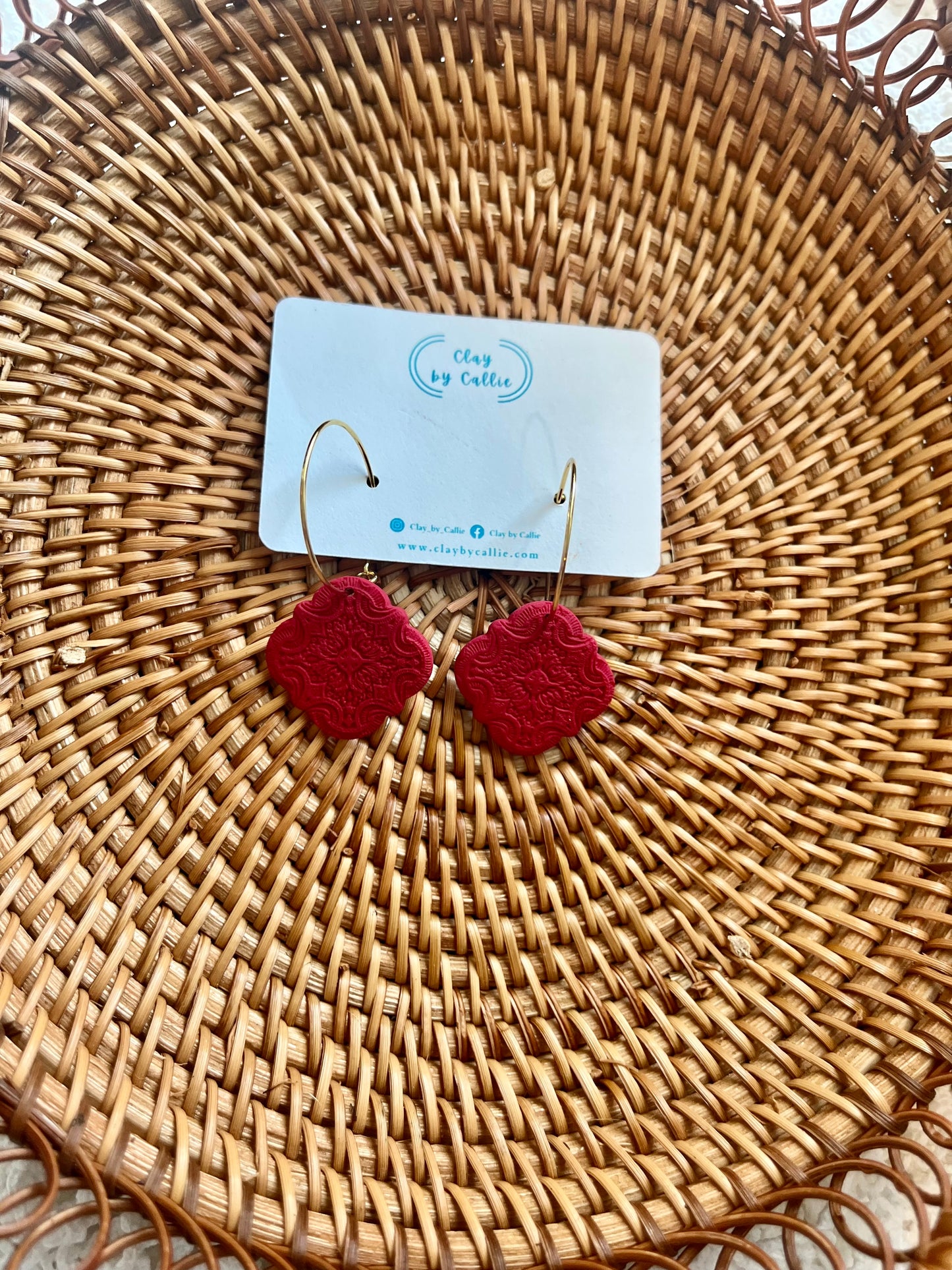 * Zara hoop red