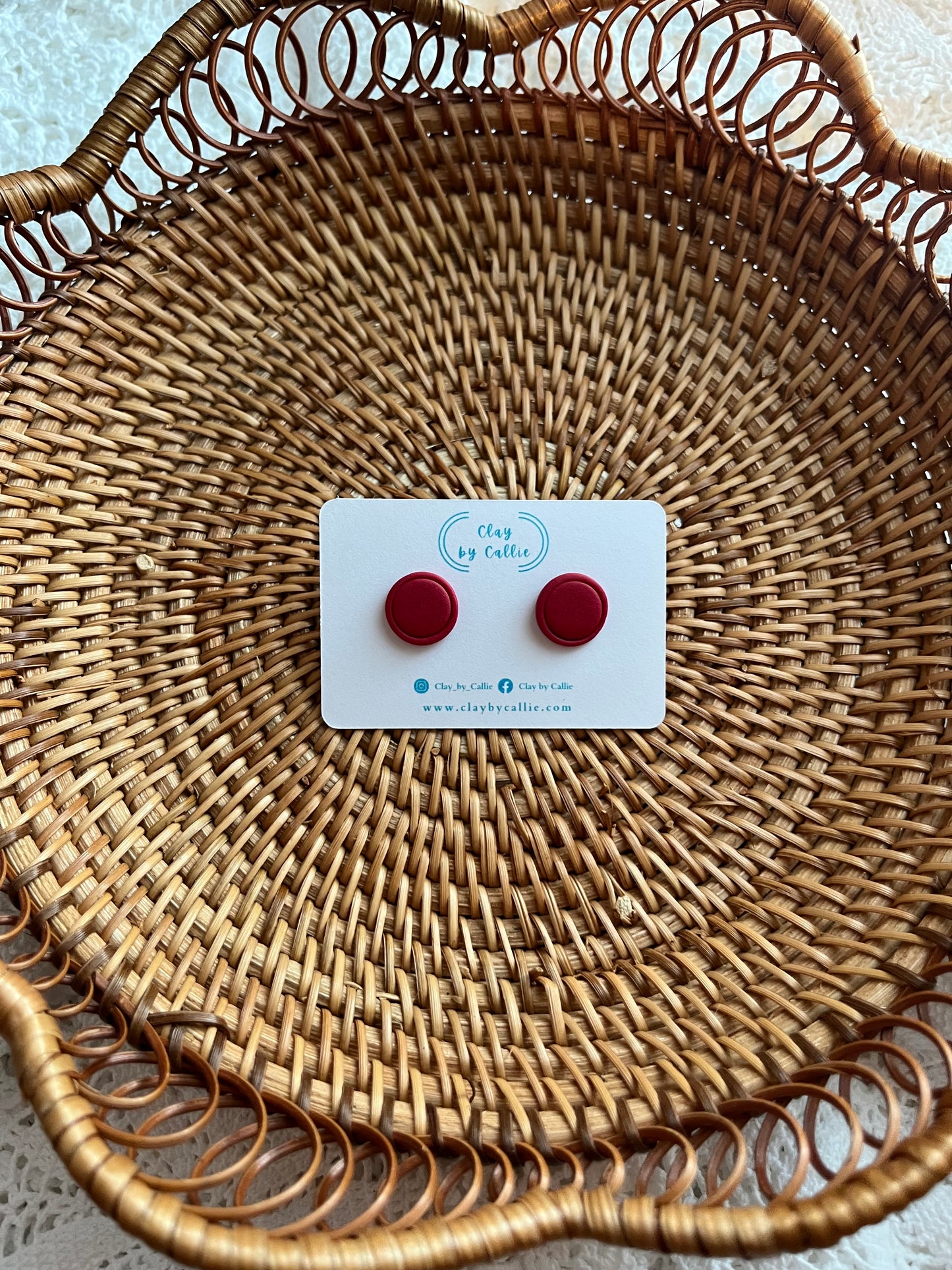 ** Red studs