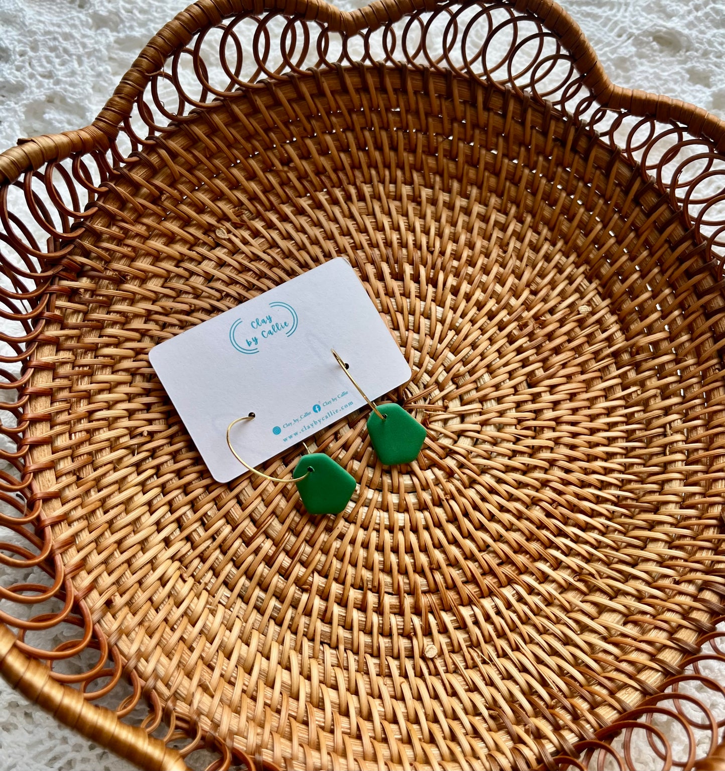 Abstract green hoops