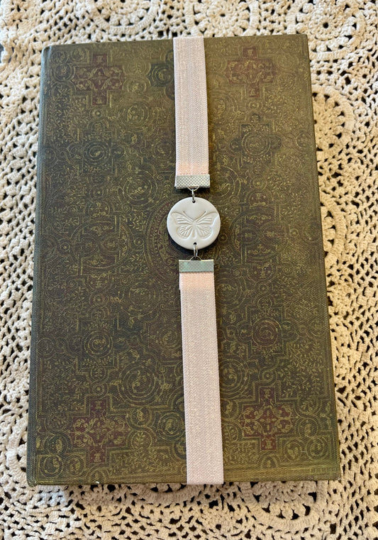 Pink butterfly bookmark